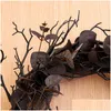 Other Event Party Supplies Halloween Black Door Hanging Dead Branches Garland Simation Flower Decoration Wreath Layout Rattan Circle W Dhwhj