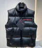 Men's Down Vests prdda Designer Sleeveless Puffer Jacket Winter Fashion Warm Womens Vest Coats Top Quality Downs Parka Coat Black Bomber Outerwear