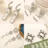 Fashion Designer Stud Earrings Earring Brand Letter Earring Loop Drop Flower Shape Inlaid Crystal Pearl Jewelry Accessory Women Wedding Gift