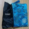 Envoltório de presente 2 pcs bordado borla zip bolsa grande zíper chinês maquiagem bolsa de seda brocado mulheres sacos de armazenamento cosméticos