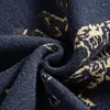 Maglioni da uomo Autunno Designer Cardigan a contrasto di colore Cappotto lungo da uomo 2023 Giacca a righe moda lavorata a maglia Mentiger Pattern Nero