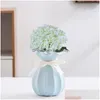 Decorative Flowers Wreaths Creative Artificial Flower Vibrantly Color Wide Application Hydrangea Silk Drop Delivery Home Garden Festiv Dhce4