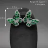 Hoop Earrings Luxury Butterfly For Women Micro Cubic Zirconia Paved Wedding Party Jewelry Elegant Retro And Refreshing Ear Nails