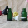 10 ml Amber Green Frosted Glass Essential Oil Bottle Empty Glass Droper Injekten 10cc Droper Bottle F1039 HFAQJ