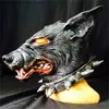 Party Masks Anime Werewolf Masks Animal Wolf Realistic Cosplay Latex Masques Halloween Costumes Accesories Carnival Headgear Party Pests Q231007