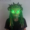 Máscaras de festa Floresta Verde Espírito Máscara Halloween Árvore Velho Assustador Horror Zumbi Assustador Máscara Fantasma Assustador Demônio Masque Carnaval Festa Adereços Q231007