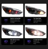 Pièces automobiles pour Ford Focus RS style 20 15-20 18, feux de jour LED rouge mauvais œil, double projecteur DRL, accessoires de voiture