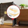 Portadores de gatos modernos gaiolas de ferro forjado casa interior cão grande dupla camada ao ar livre pet villa cama quente produtos