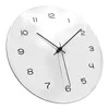 Horloges murales Argent Acrylique Miroir MDF Bois Horloge Personnalisé Créatif