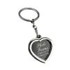 Keychains Lanyards Fashion Keychain Love Heart Square Round Oval Insert P O Frame Keyring Key Holder Party Banquet Souvenir Gift D Otyjr