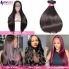 Spitzenperücken 12A Straight Human Hair Bündel 28 30 Zoll roh 36 38 40 Zoll langes dickes brasilianisches Gewebe 231007