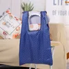 Accessories Packaging & Organizers Storage Bags Fashion Eco-Friendly Folding Shopping Bag 210D Polyester Printed Promotion Ad Gift Bag Wholesale