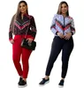 Nya kvinnors spåravfall Casual Fashion Luxury Brandlv Suit 2 Piece Set Designer Tracksuit J2912