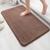 Badmatten Waterabsorberende mat Sterke absorberende vloer Antislip Comfortabel polyester kussen voor badkamergastensuite