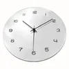 Horloges murales Argent Acrylique Miroir MDF Bois Horloge Personnalisé Créatif