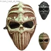 Party Masks Halloween Party Skull Mask Demon King Scary Cosplay Full Face TPU Military CS Wargame Riding Hunting Shooting Tactical Mask Gift Q231007