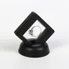 Fashion PE -fall visar fyrkantiga 3D -album Floating Frame Holder Black White Nail Coin Box Jewelry Show Fall för present F2678 Miase