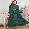 Plus Size Jurken TOLEEN Vrouwen Maxi Jurk 2022 Lente Luxe Chic Elegante Lange Mouwen Moslim Turkse Feestavond Bruiloft Gewaad cl308A