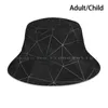 Berretti Kintsugi-Silver Mesh Cappello a secchiello Berretto da sole Kintsugi Argento Geometria geometrica Poligoni simmetrici Vettori Modelli di forma