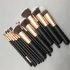 Outils de maquillage 14 pièces ensemble de pinceaux de maquillage pour fond de teint poudre fard à joues lèvres sourcils fard à paupières eyeliner pinceau outil cosmétique 231006