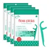 Fio dental 400 peças de fio dental de hortelã palitos de plástico com fios sabor hortelã-pimenta dentes fio dental seda ultrafina com palitos 231007