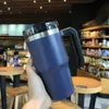 Tasses 20oz 30oz Tumbler Tasse en acier inoxydable Tasse à café isolée sous vide avec poignée Bouteille d'eau Grande capacité Voyage sans BPA 231007