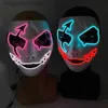 Tema traje cosplay máscara de festa de halloween luminosa acender máscara led el neon brilhante anime máscara masquerade máscaras horror carnaval máscaral231008