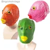 Thème Costume Halloween Masque Ball Cosplay Latex Vert Tête De Poisson Masque Tête D'animal Ensemble Masque Drôle Cosplay Plein Visage latex animal propL231008