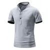 Men's T Shirts Men Spring And Summer Top Shirt Leisure Sports Tactics Wicking Cotton Lapel Button Short Sleeves