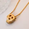 dupe jewelry 925 sterling silver necklace for women and men full diamond leopard pendant charm necklace rose gold and silver plated