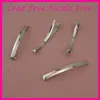 20pcs gümüş kaplama 8mm 9 0cm düz metal slayt saç kılıfında kurşun ve nickle metal saç barrettes snap saç tokaları262l