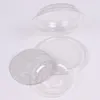 Neues Modell Falsche Wimpern Verpackungsbox Transparenter runder Wimpernbehälter mit Silberkarte Leerer Paketkoffer F531 Sntxn