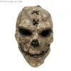 Maski imprezowe horror zabójca maska ​​czaszka cosplay przerażający szkielet lateks maski hełm halloweenowe kostiumy rekwizytów Q231007