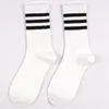 Women Socks Men's And Women's Unisex Classic Striped College Style Sports Students Black White Navy Middle Tube Short Crew Gift