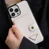 Designer-Handyhüllen aus Leder, dreieckiger Kartenhalter für iPhone 14 13 Pro Max 13 12, klassischer Druck, karierte Schutzhülle