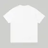 Xinxinbuy Мужская дизайнерская футболка 24ss Polo Двойная буква с вышивкой карман с коротким рукавом хлопок женская Черный белый S-XL