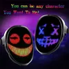 Theme Costume New Mini Hand-Switching Halloween Sn LED Party MaskL231008