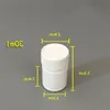 20/30/50/60/80/100/150ml White Plastic Pill Bottle, Bamboo Shape PE Containers For Pharmaceutical/Medicine/Capsule F1287 Stmeo