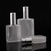 30/50/100ml Empty Refillable Perfume Bottle &Traveler Glass Spray Atomizer Transparent Frosted Perfume Bottle F2287 Muxee