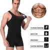 Waist Tummy Shaper Men Slimming Body Shaper Tummy Control Vest Tank Top Underwear Corset Waist Trainer Cincher Male Compression Abdomen Bodysuit 231006