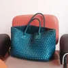 Borse da sera 2023 Borsa in tessuto da donna alla moda Tote Grande spalla singola portatile Leggera capacità di lusso Cestino per verdure