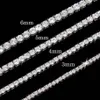 Теннисные цепочки, мужские ожерелья, позолоченные, посеребренные, роскошные модные искусственные бриллианты, горный хрусталь, ювелирные изделия в стиле хип-хоп для женщин, 5 6 мм, Chain283x