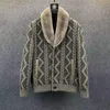 Maglioni da uomo Autunno Inverno Cardigan Maglione Cappotto da uomo in lana Addensare caldo Abbigliamento moda casual Abbottonato