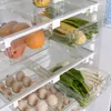 Kitchen Storage Refrigerator Box Plastic Clear Fruit Food Fresh-Keeping Organizer Under Shelf Drawer Accessories