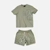 T-shirts pour hommes 2023 Syna Shirt Central Cee Summer Hommes T-shirt Ensemble Imprimer Tendance Synaworld Manches courtes Survêtement Vêtements Synas