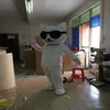 Disfraz de mascota de muñeca de dibujos animados de gato blanco grande y encantador de alta calidad 2017 255n