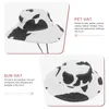 Dog Apparel Pet Hat Cat Accessories Household Cow Pattern Multi-function Small Puppy Supply Party Decor