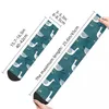 Men's Socks All Seasons Crew Stockings Seagull Standing Harajuku Fashion Hip Hop Long Accessories For Men Women Gifts