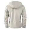 Mens Jackets Fashion Casual Windbreaker Hooded Jacket Man Waterproof Outdoor Soft Shell Winter Coat Clothing Warm Plus Size 231007