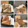 Bottes LI Australia Slippers Tasman Tazz Platform Winter Booties Snow Boot Ankle Short Mini Fur Chesut Outdoor Comfort Unisex